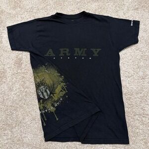 Vintage Army Strong Graphic T-Shirt | Black | Large
